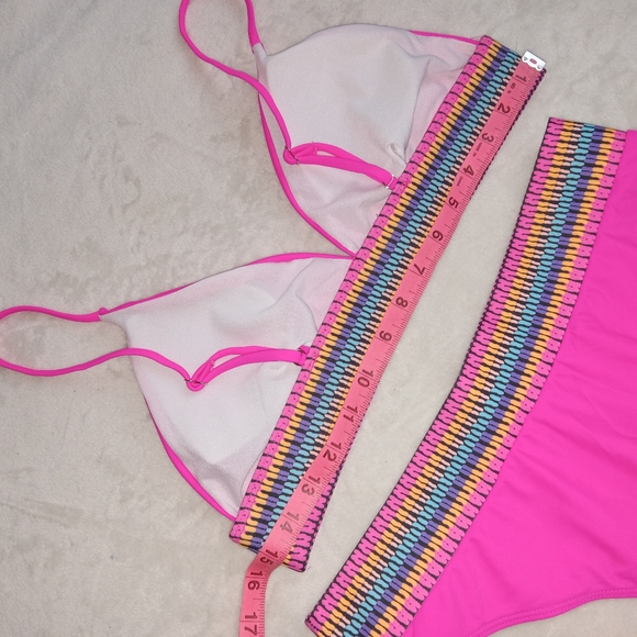 Pink NWOT Hi Cut Bikini size Large - Picture 4 of 8